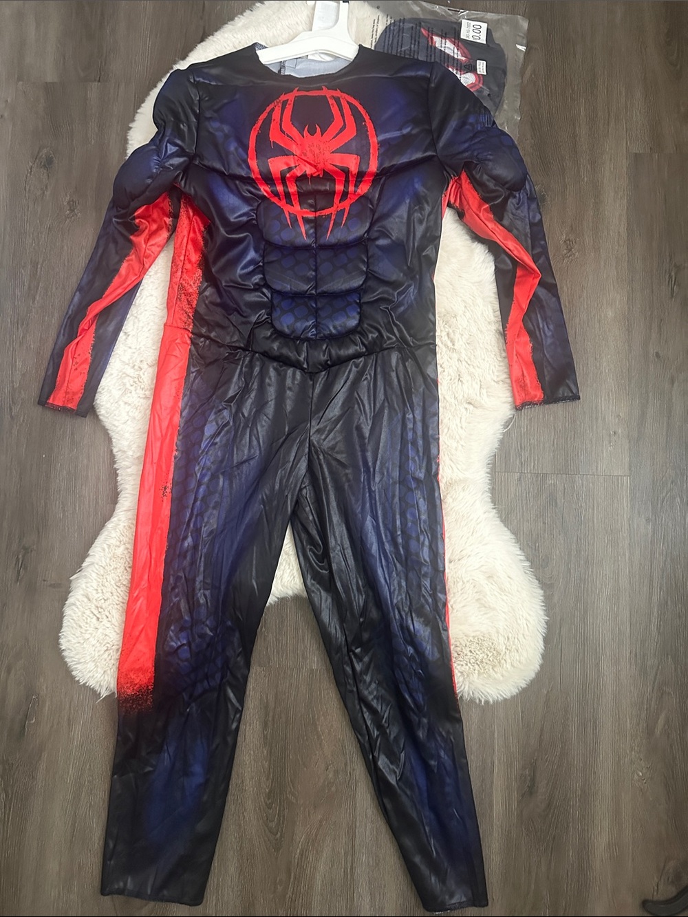 Marvel Black & Red Muscle Spider Kids Costume Large